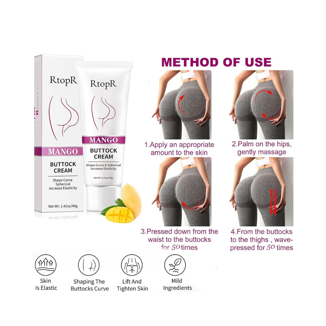Crema Reafirmante de Gluteos 40 Gr RtopR Biokusy