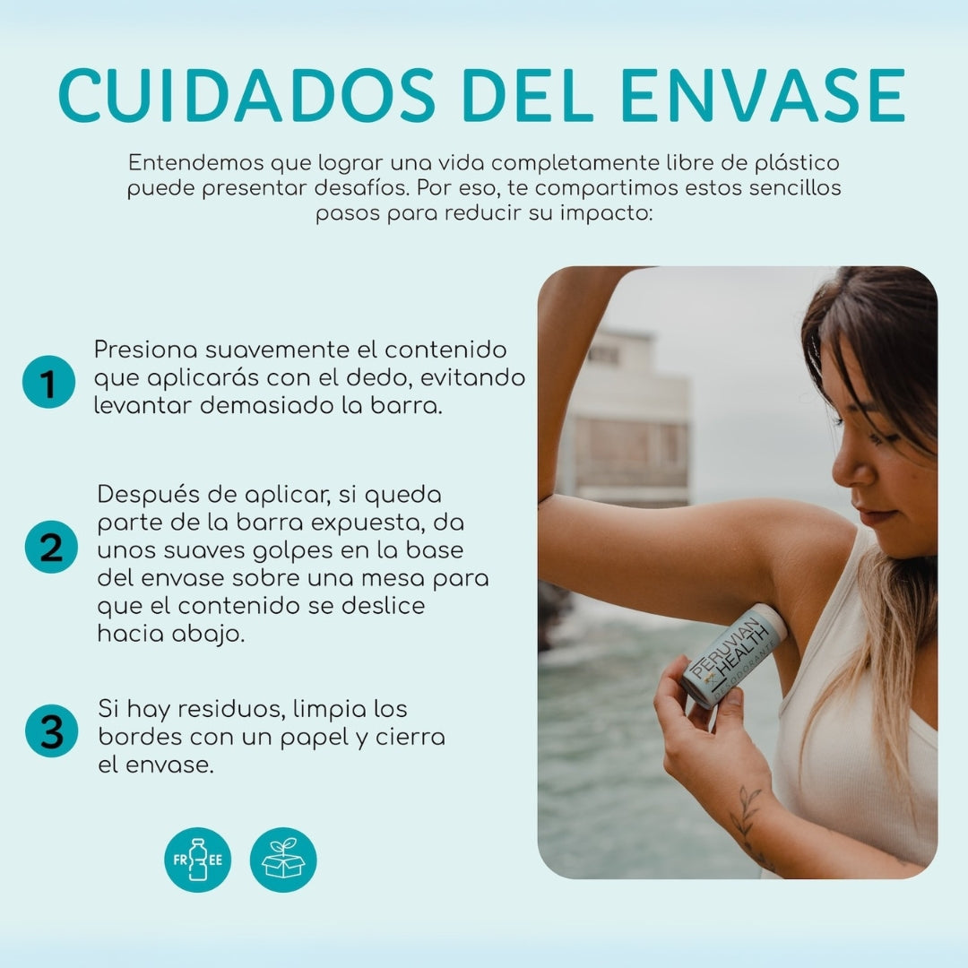 Desodorante Natural Menta 79 Gr Peruvian Health