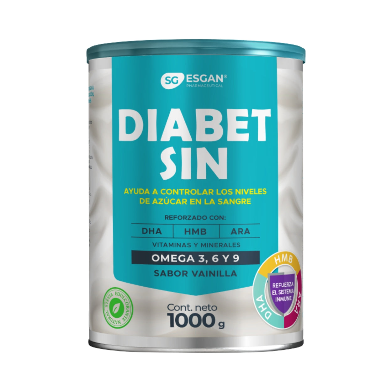 Diabet Sin Sabor Vainilla 1000 Gr Esgan Pharmaceutical