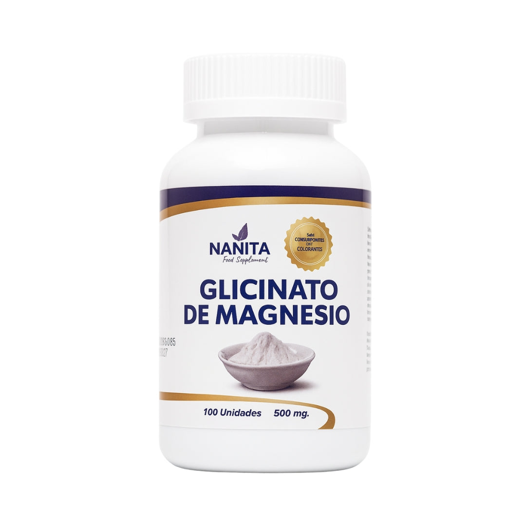 Glicinato De Magnesio 100 Capsulas Nanita