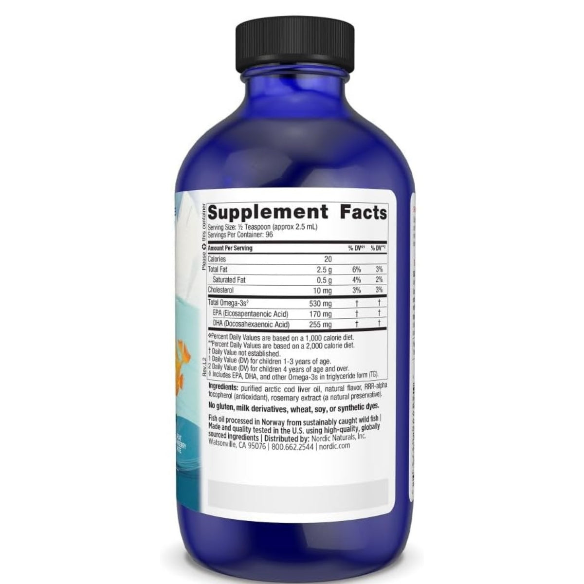 Childrens Dha Liquid 530 Mg 237 Ml Nordic Naturals