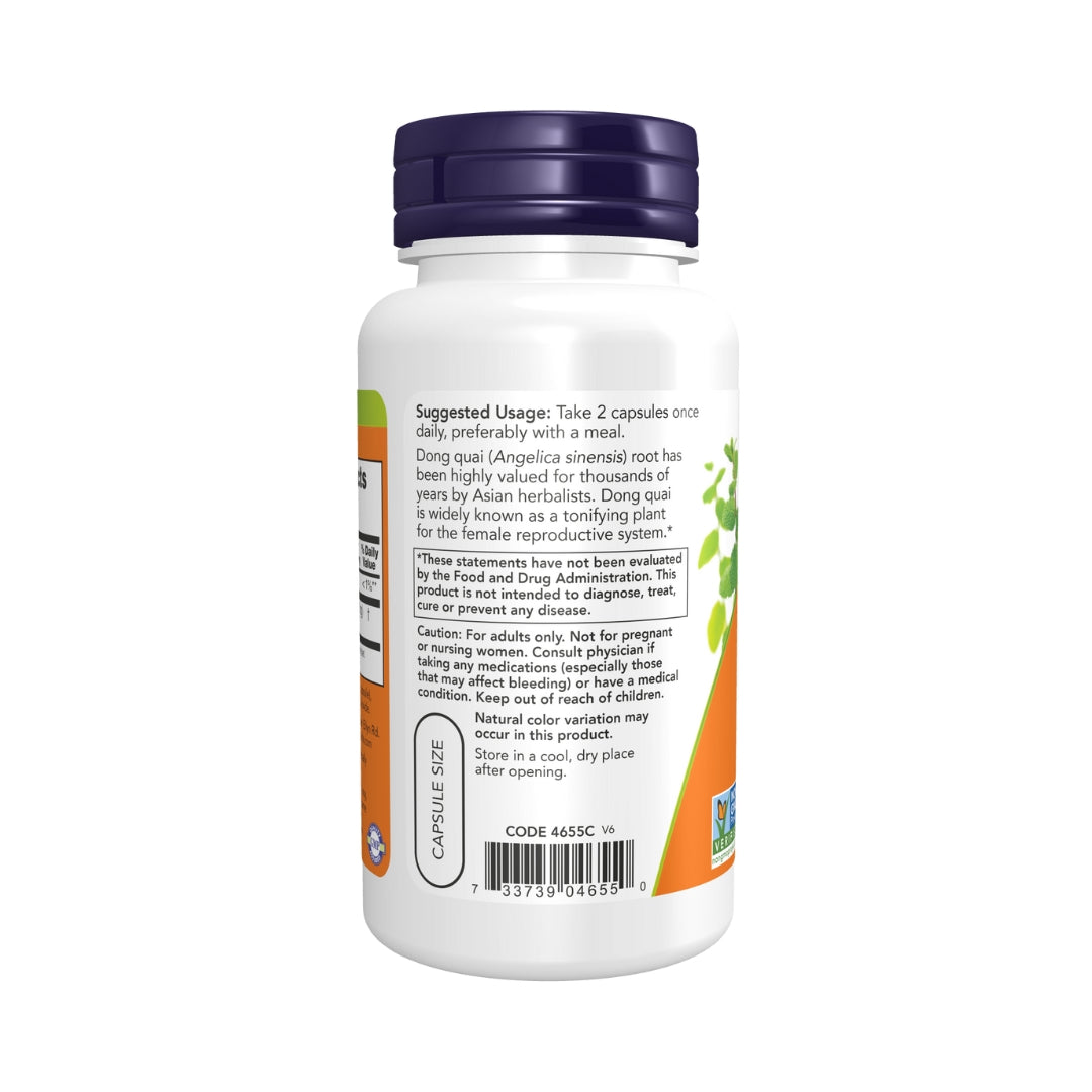 Dong Quai 520Mg 100 Capsules Now Foods