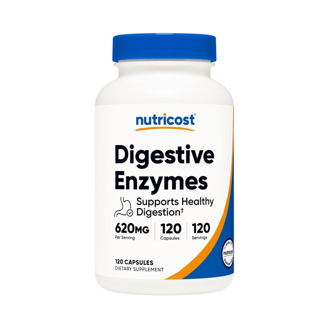 Enzimas Digestivas 620 Mg 120 Capsulas Nutricost