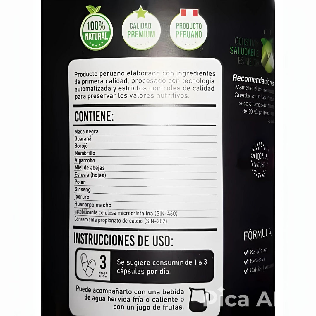 Erectol Mass 500 Mg 30 Tabletas Natural Maxx