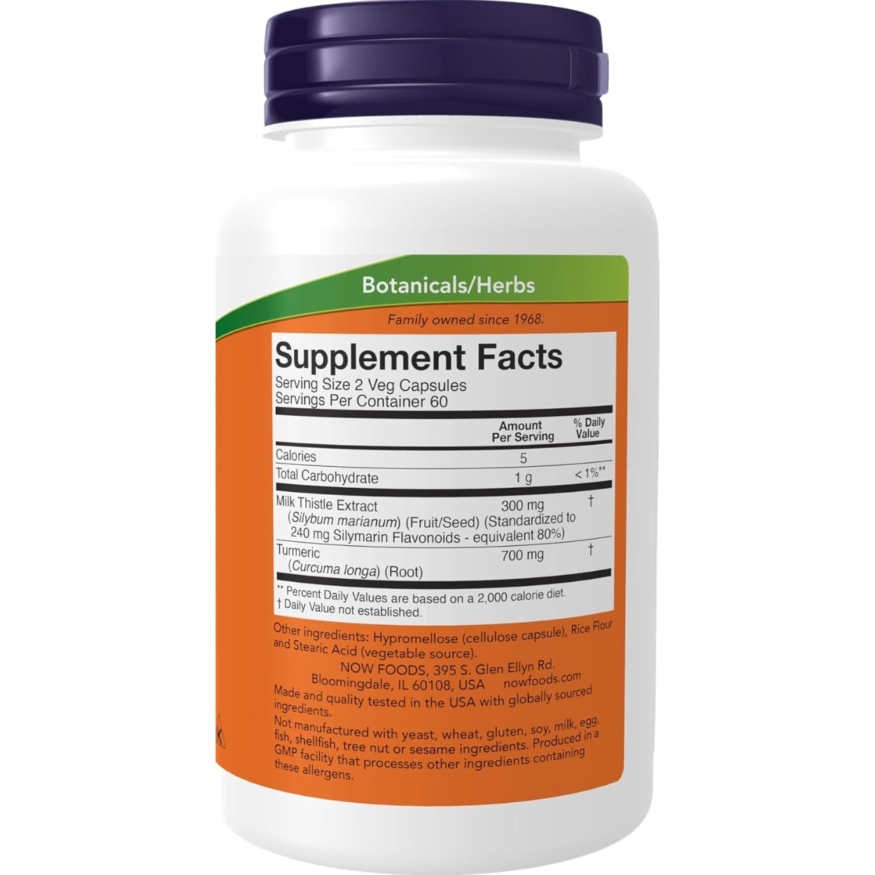 Extracto Cardo Mariano De Silimarina 150 mg 120 Capsulas Now