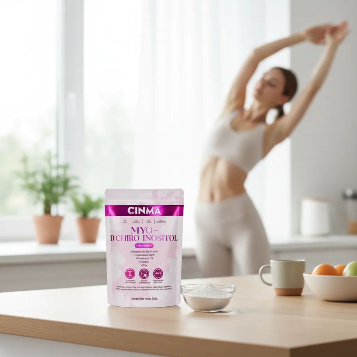 Inositol Myochiro Plus Con Acido Folico + Vitamina D3 + Zinc (225 g c/u)