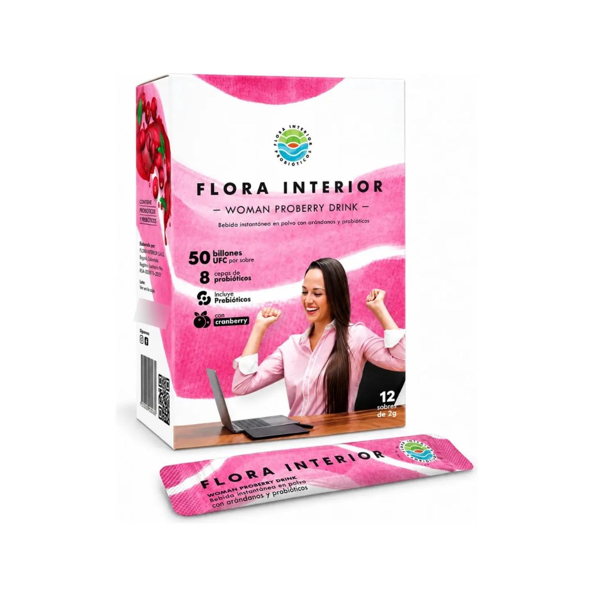 Probiotico Woman Proberry Drink 1 caja Flora Interior