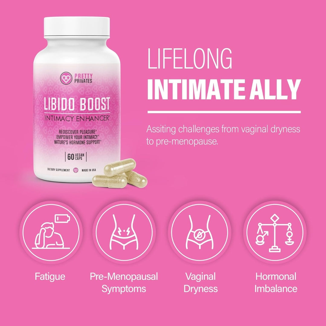Gel De Refuerzo De Libido Femenino 900 Mg 60 Capsulas Pretty Privates