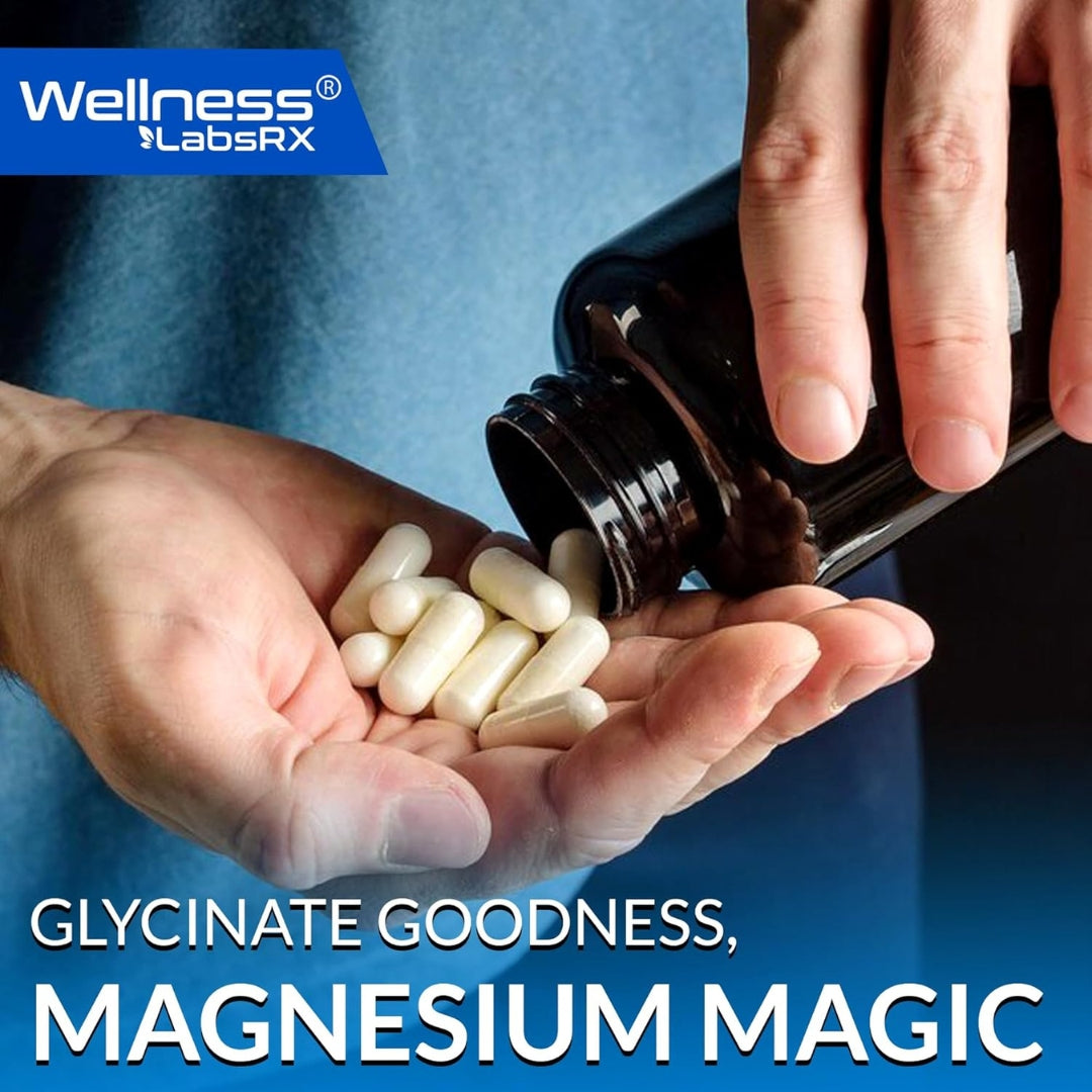 Glicinato De Magnesio 750 Mg 120 Capsulas Wellness