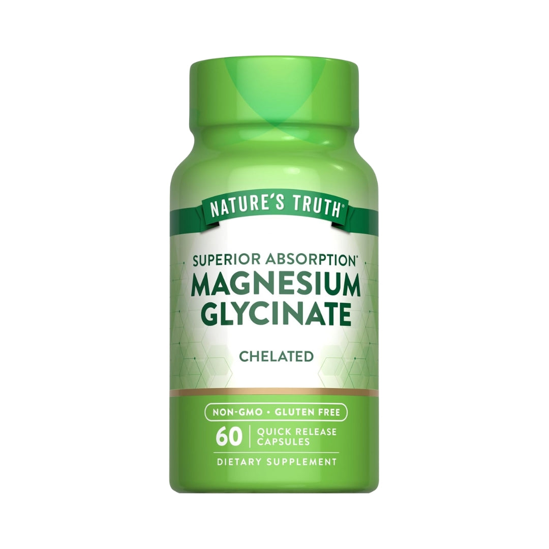 Glicinato de Magnesio 60 Capsulas Natures Truth