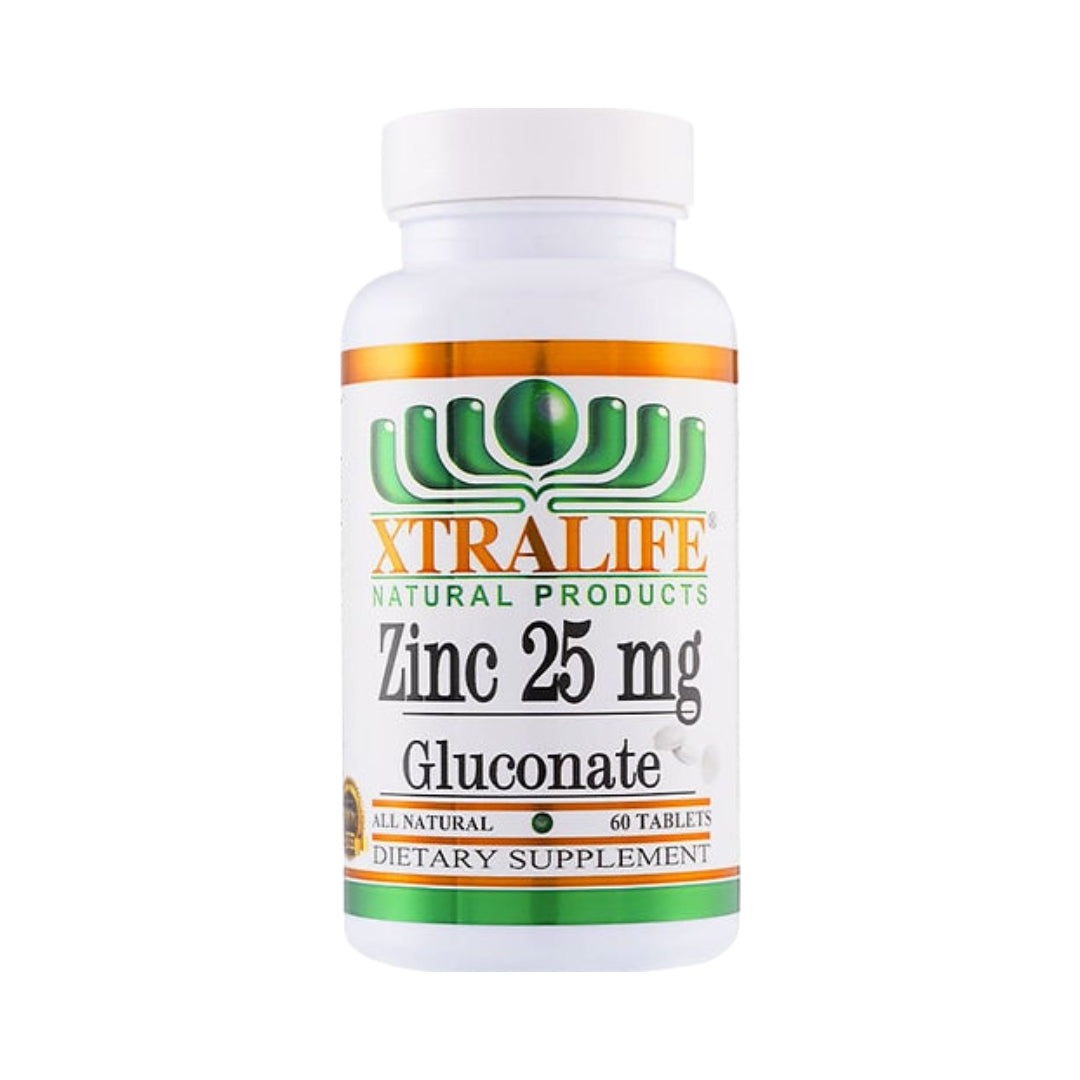 Gluconato de Zinc 25 Mg 60 Tablets Xtralife