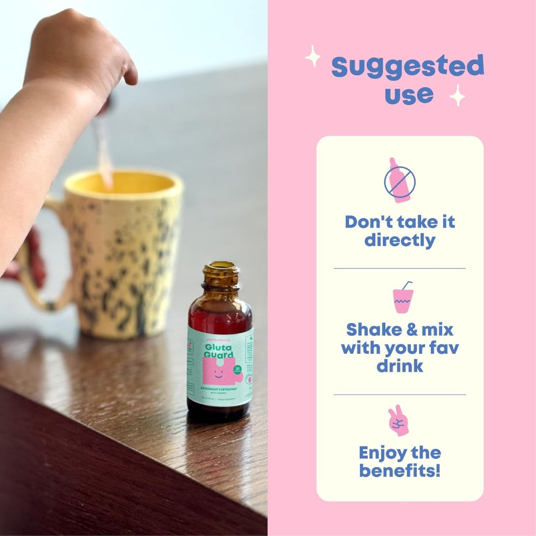 Gluta Guard Suplemento De Glutatión Liposomal Para Niños 60 Ml JoySpring