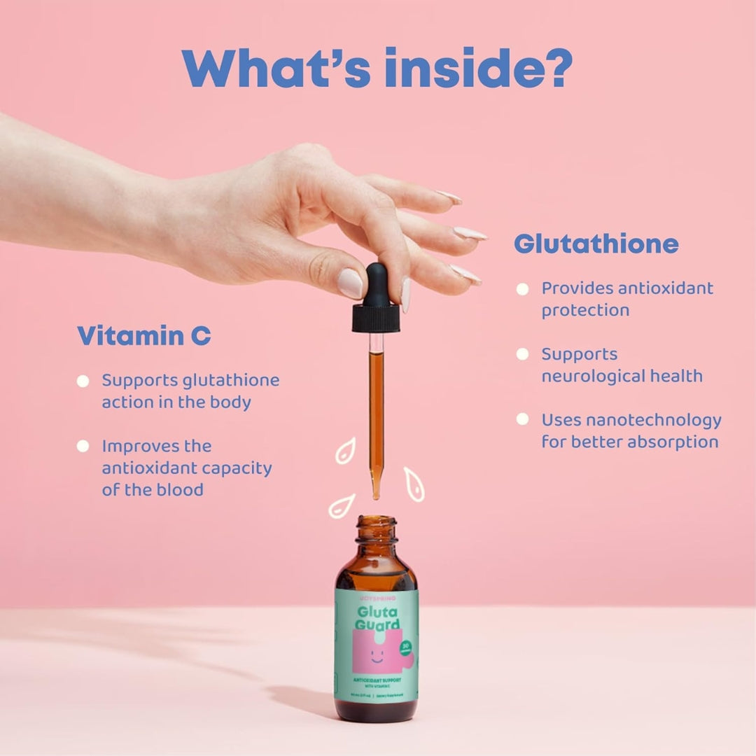 Gluta Guard Suplemento De Glutatión Liposomal Para Niños 60 Ml JoySpring