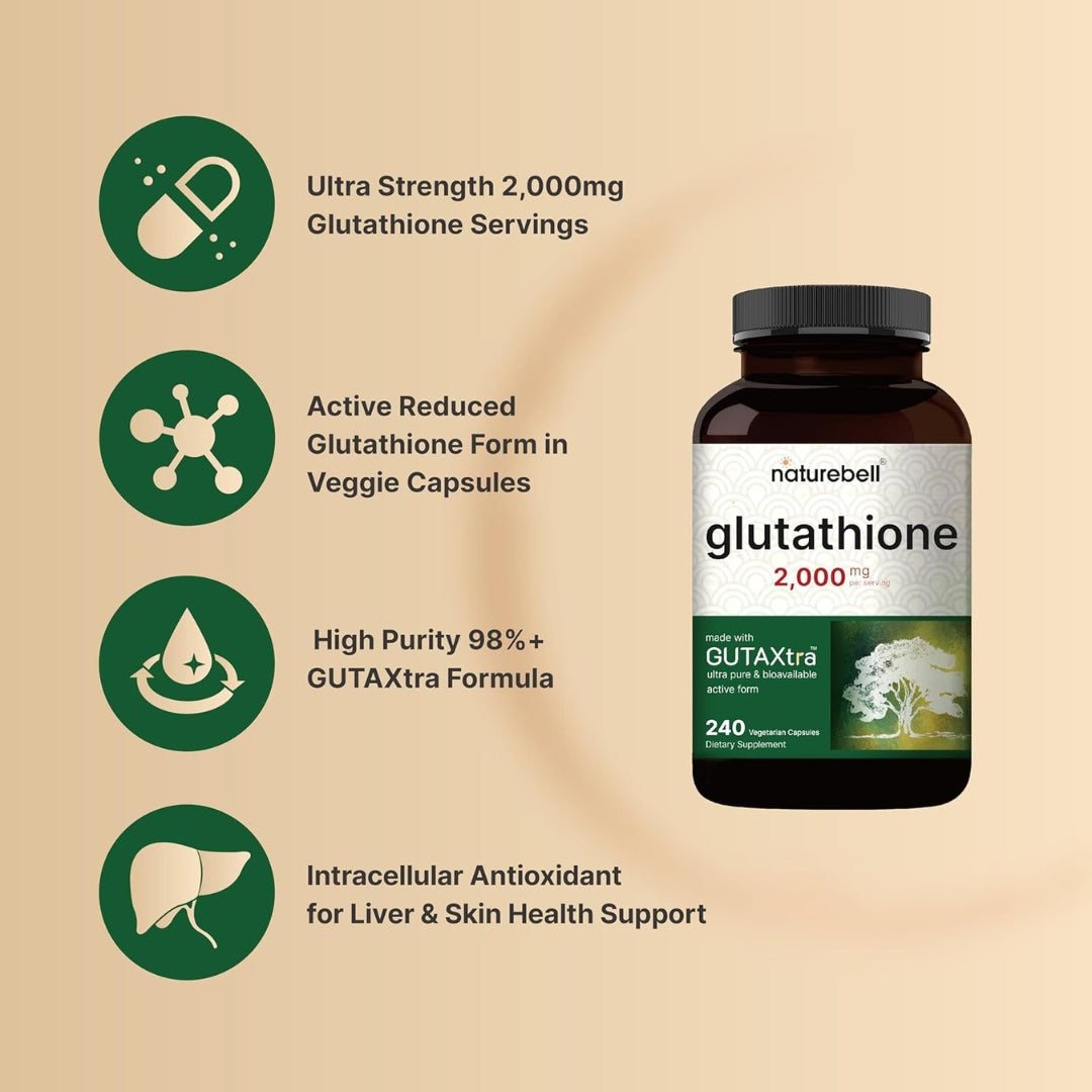 Glutathione 2000 Mg 240 Capsulas Naturebell