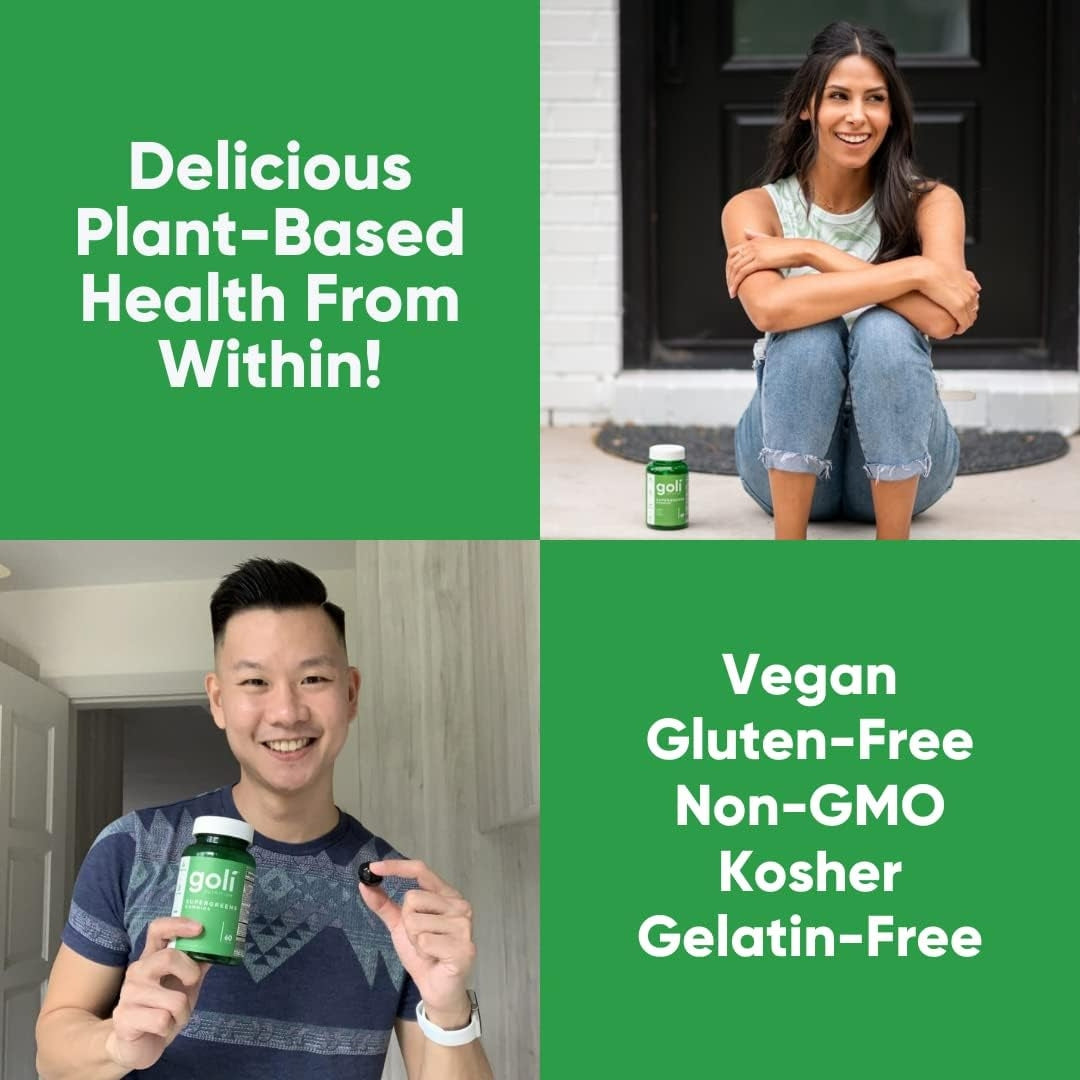 Gomitas Con Superalimentos Verdes 60 Unidades Goli Nutrition