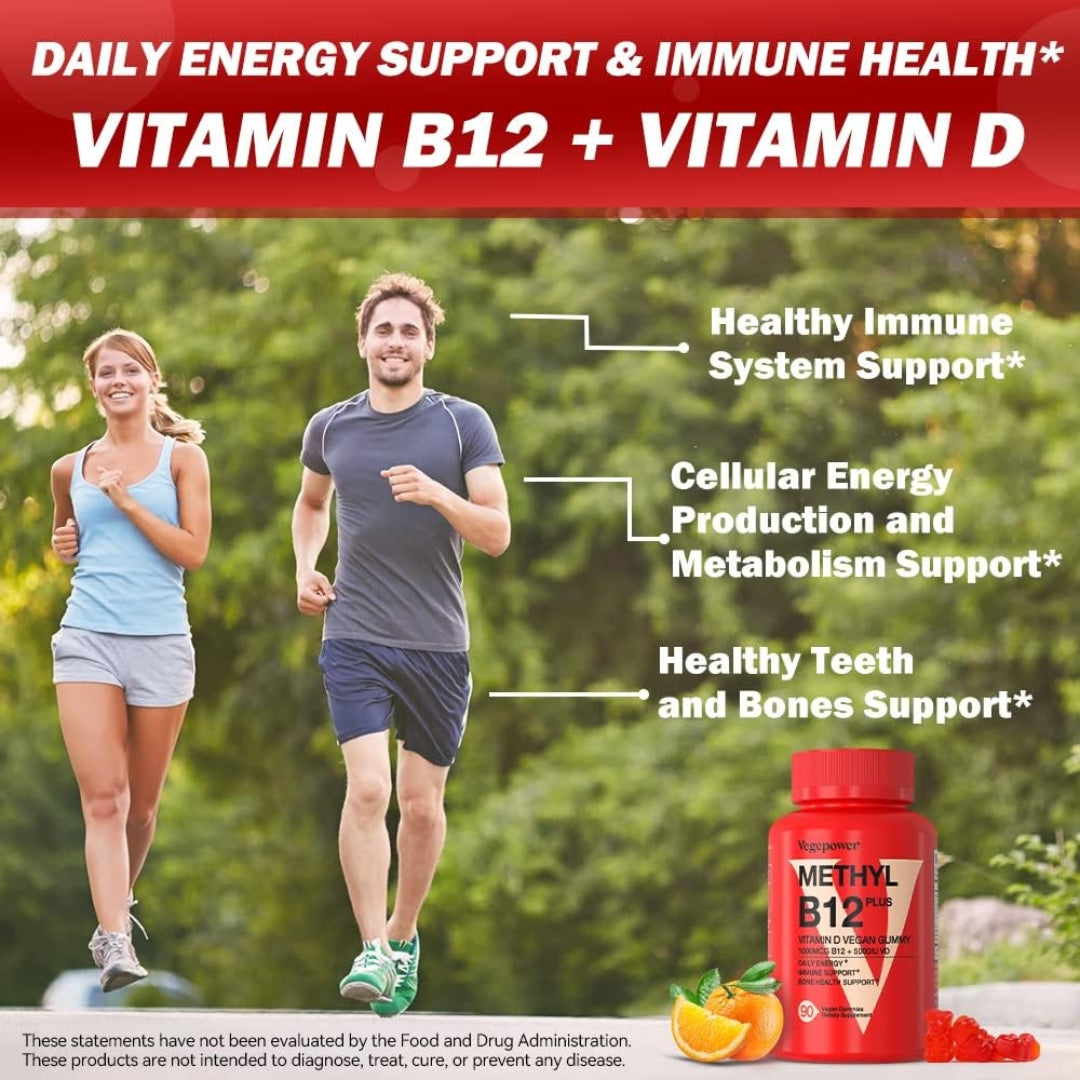 Methyl B12 Plus Con Vitamina D 90 Gomitas Vegepower