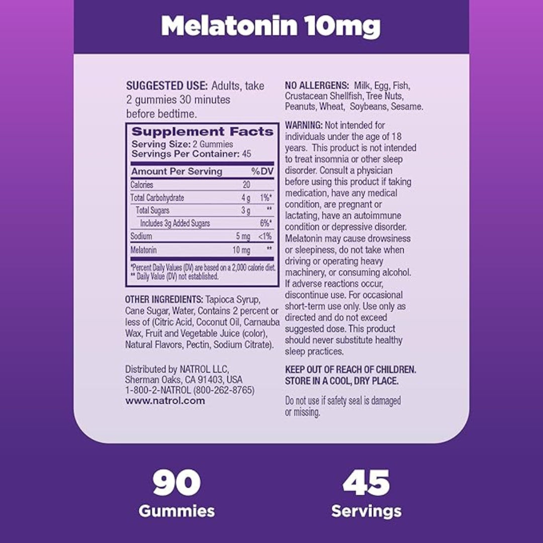 Gomitas Melatonina 10 Mg 90 Und Natrol