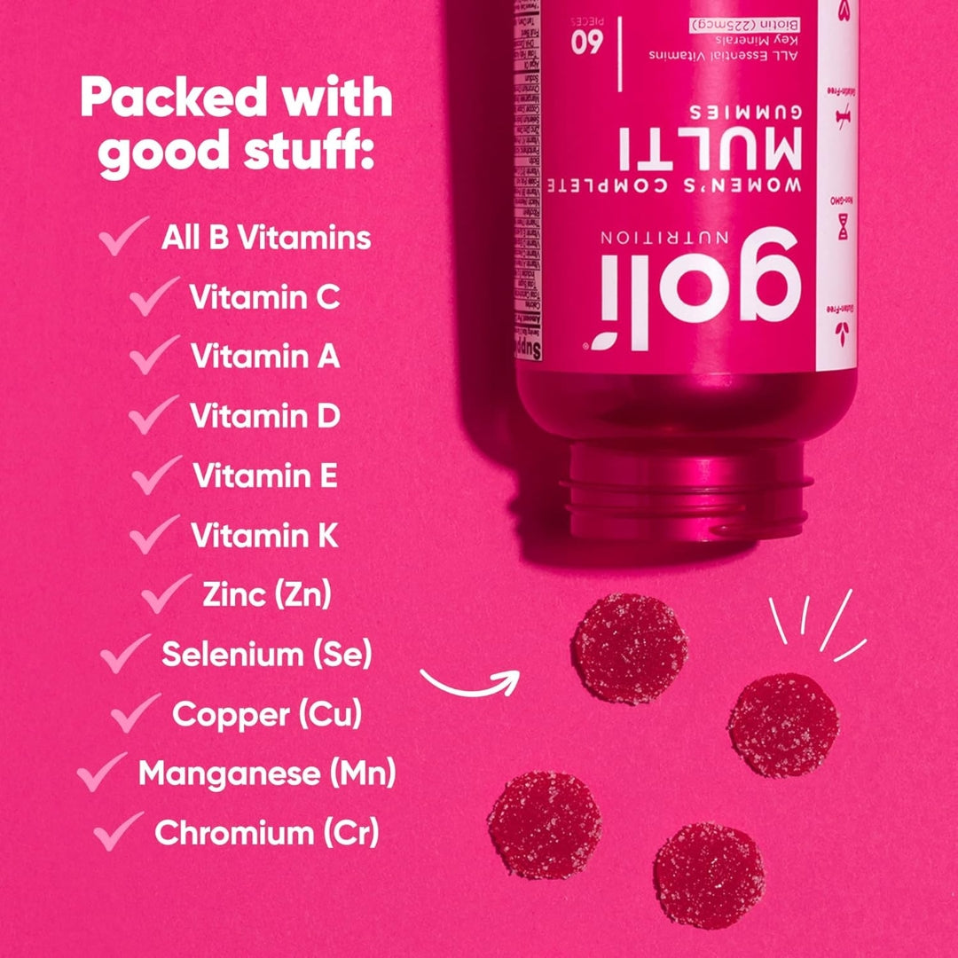 Gomitas multivitamínicas Mujeres 60 Unidaes Goli Nutrition