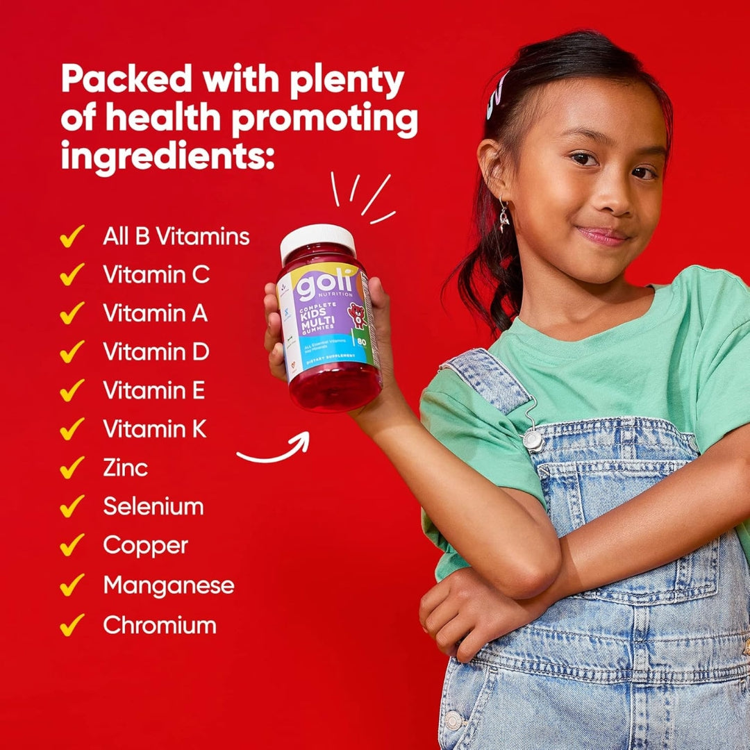 Kids Multivitamínico Para Niños 80 Gomitas Goli Nutrition