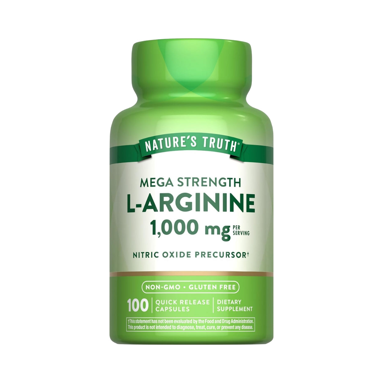 L Arginina 1000 Mg 100 Capsulas Natures Truth