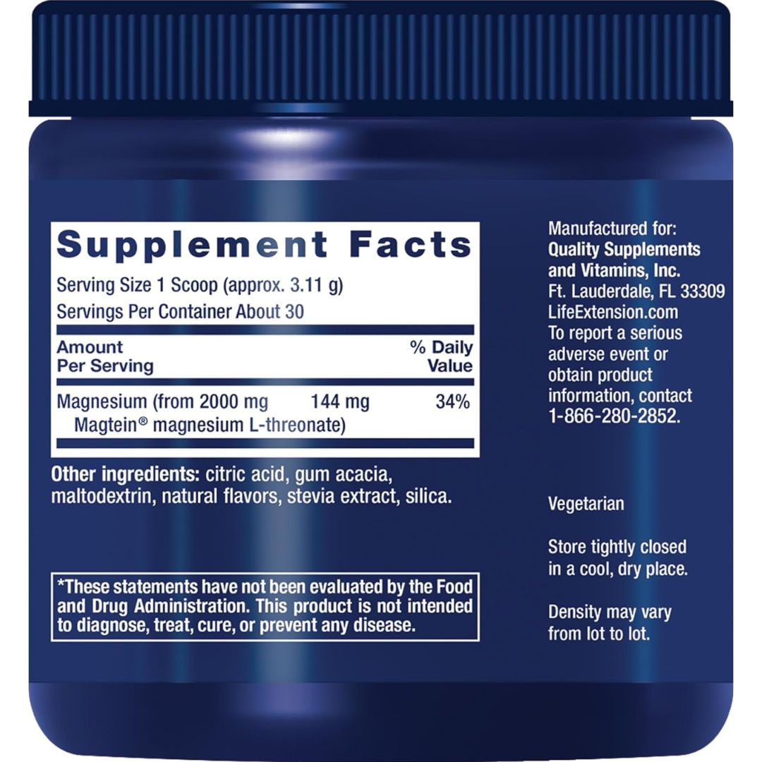 L Treonato de Magnesio Neuro Mag 93.35 Gr Life Extension