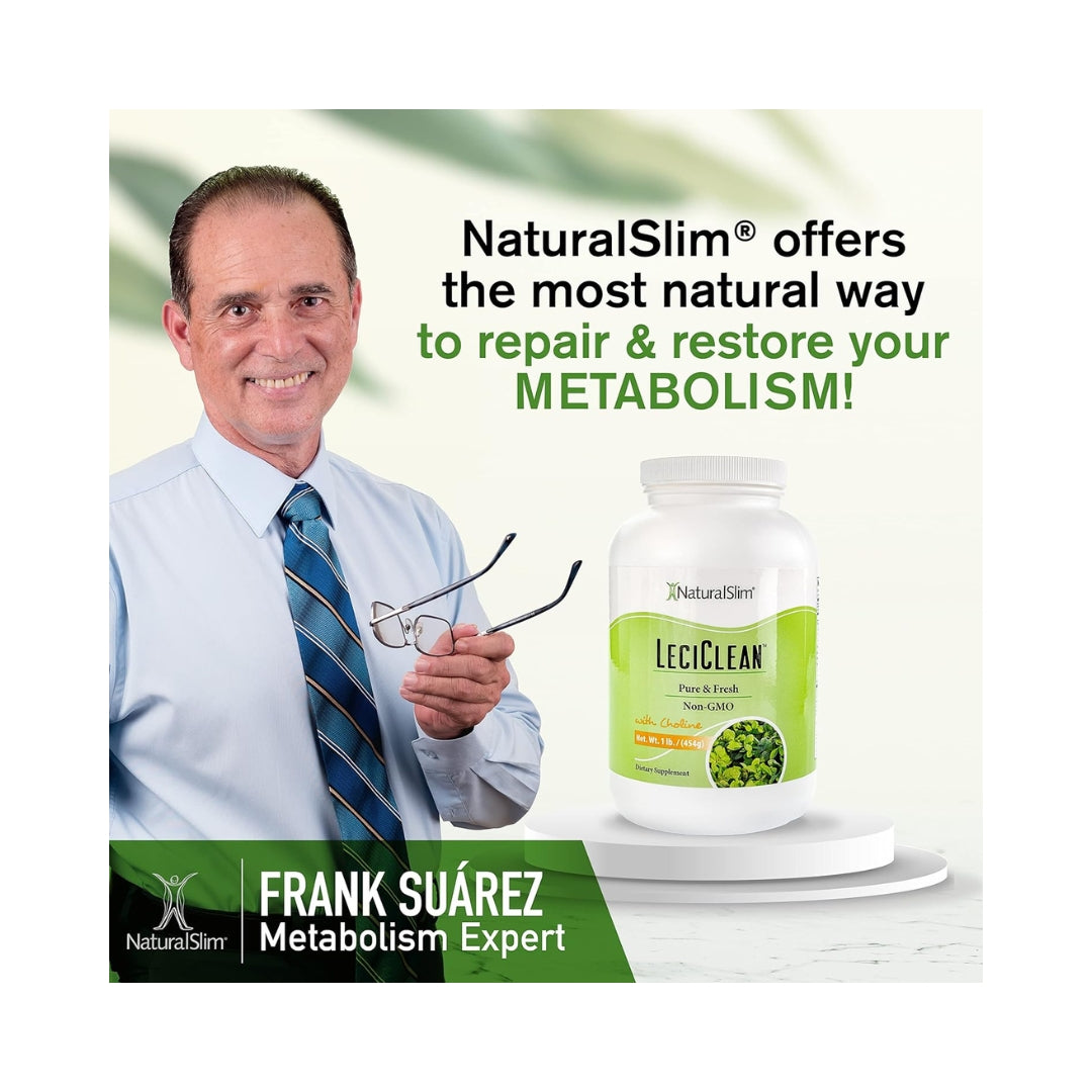 Leciclean Lecitina Granulada Con Colina 454 Gr Natural Slim
