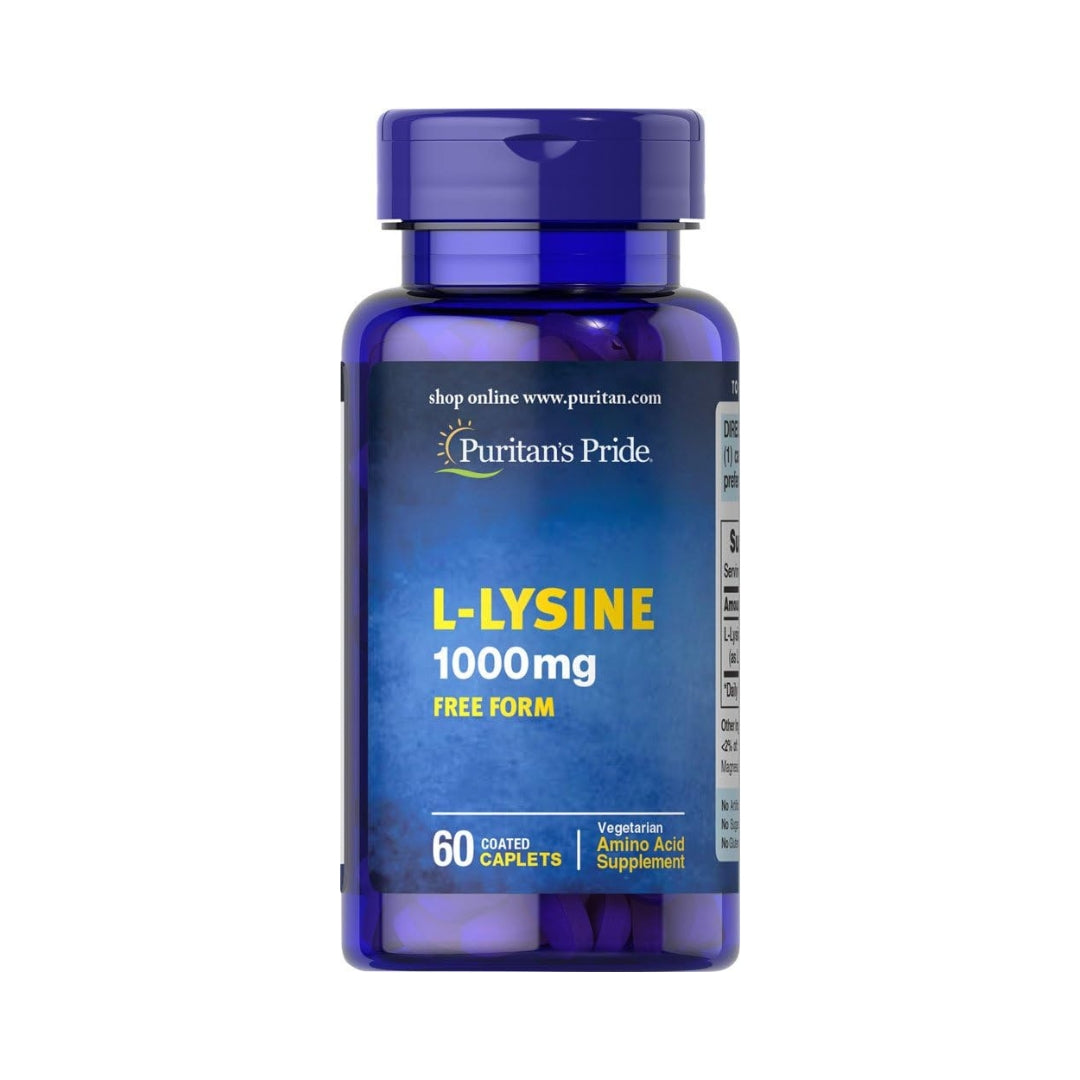L lysina 1000 mg 60 Cápsulas Puritans