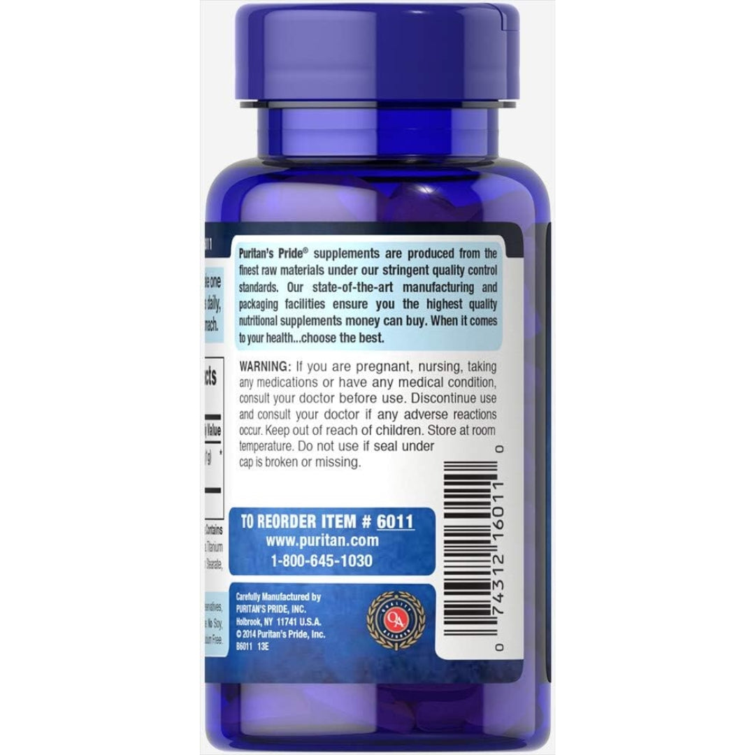 L lysina 1000 mg 60 Cápsulas Puritans