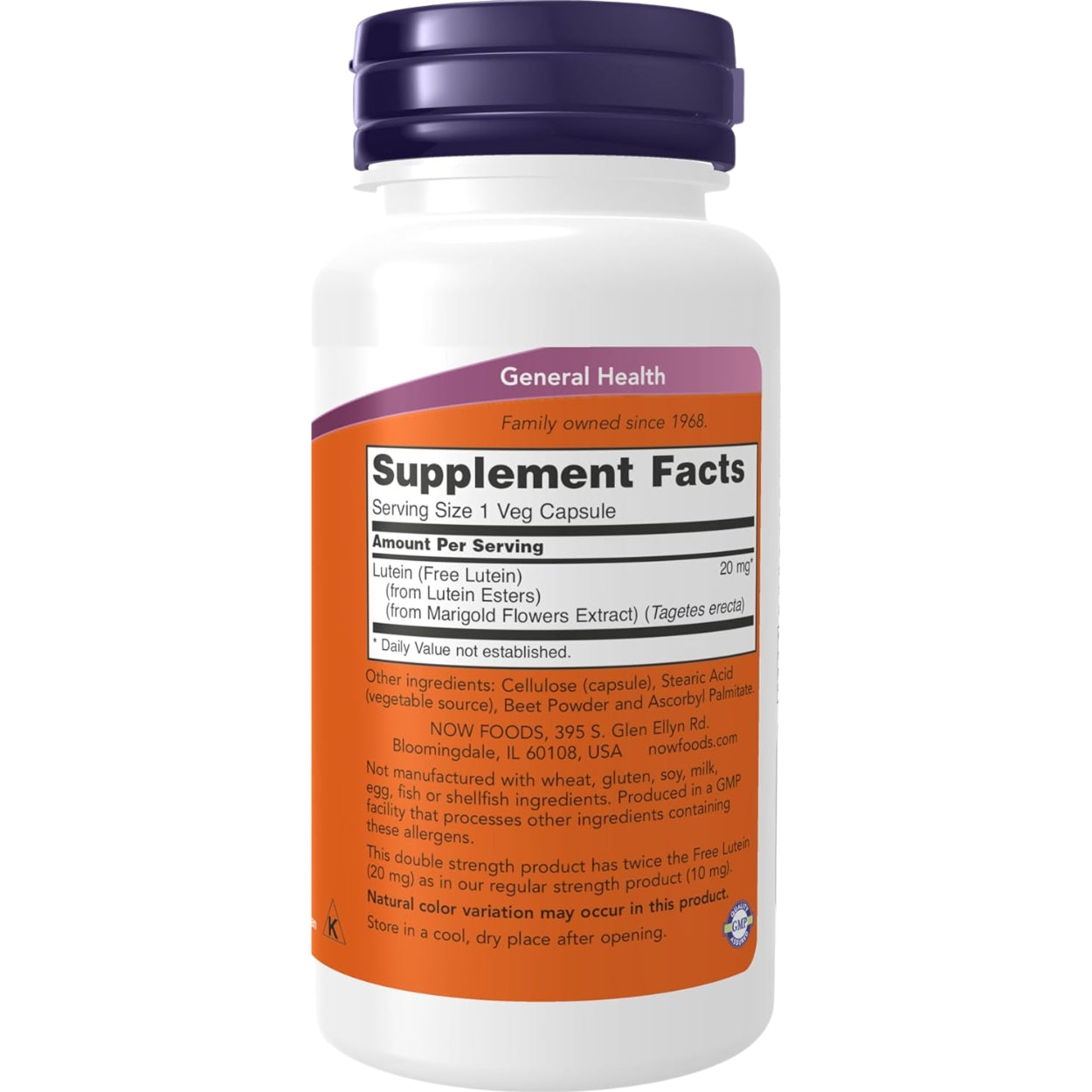 Lutein 20 Mg 90 Capsulas Now