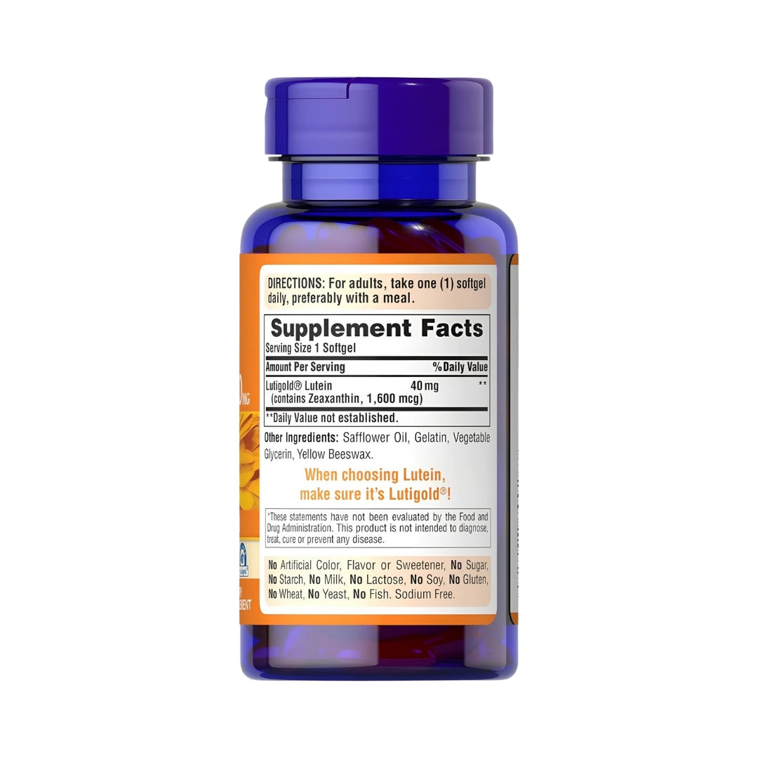 Luteina 40 Mg 120 Softgels Puritans Pride