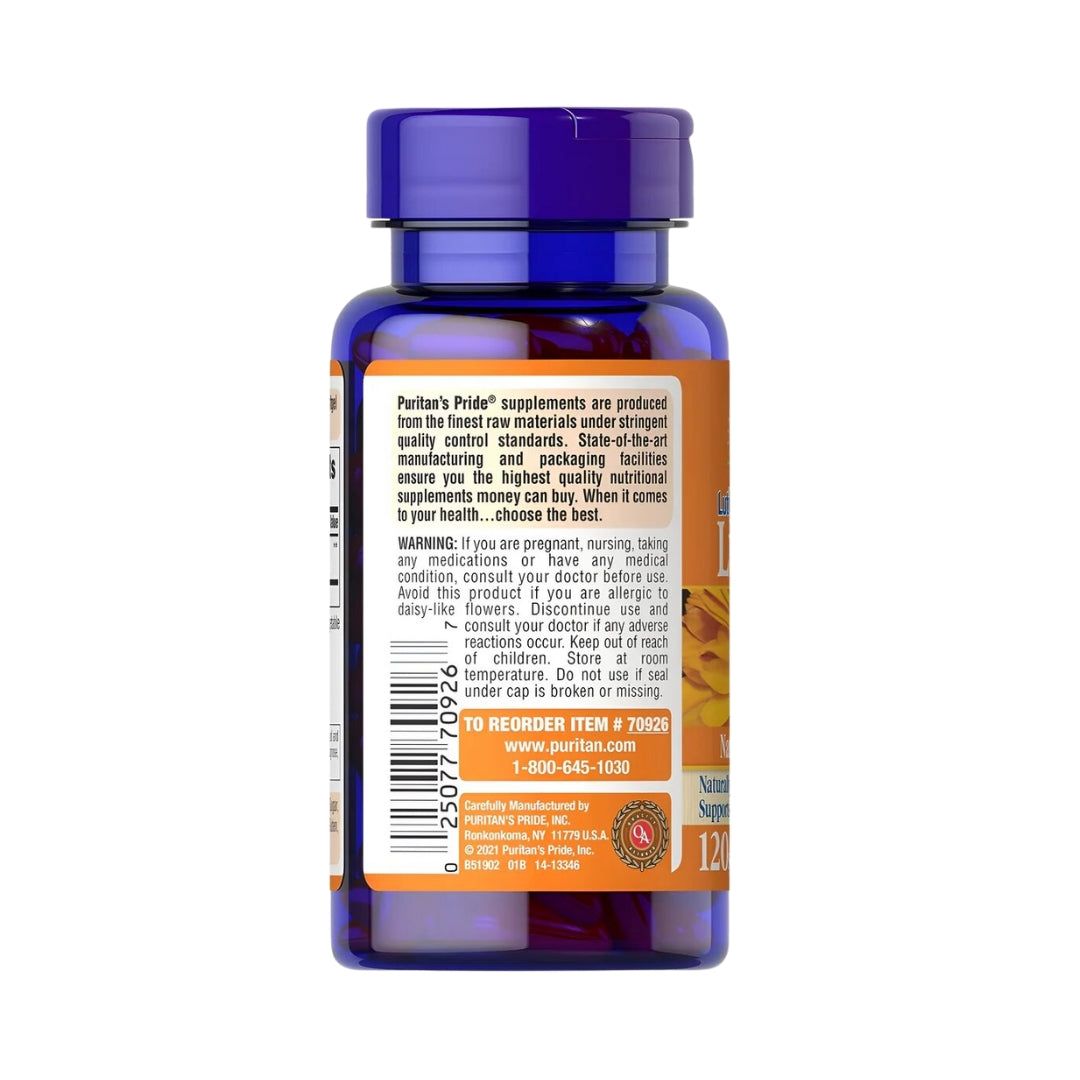 Luteina 40 Mg 120 Softgels Puritans Pride