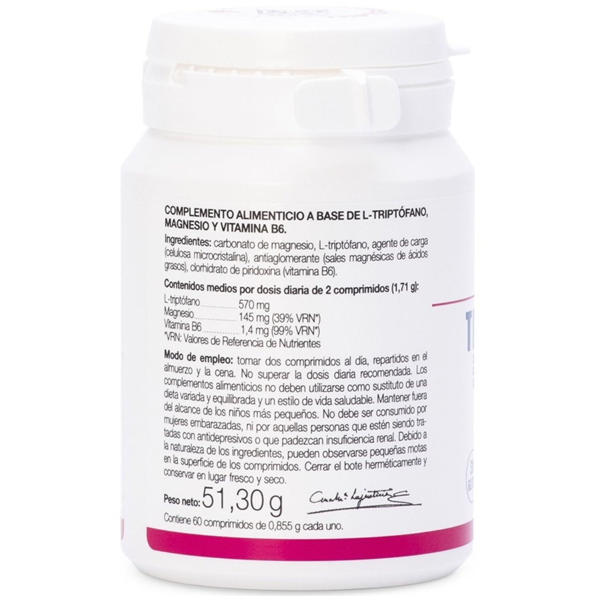 Triptofano Con Magnesio Vitamina B6 60 Comprimidos Ana Maria La Justicia