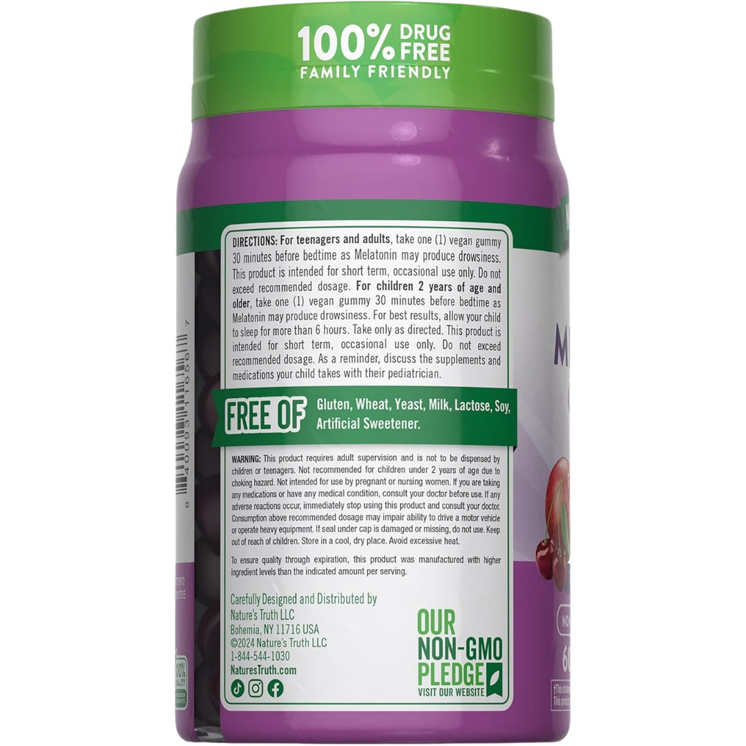 Melatonina 1 Mg 60 Gomitas Natures Truth