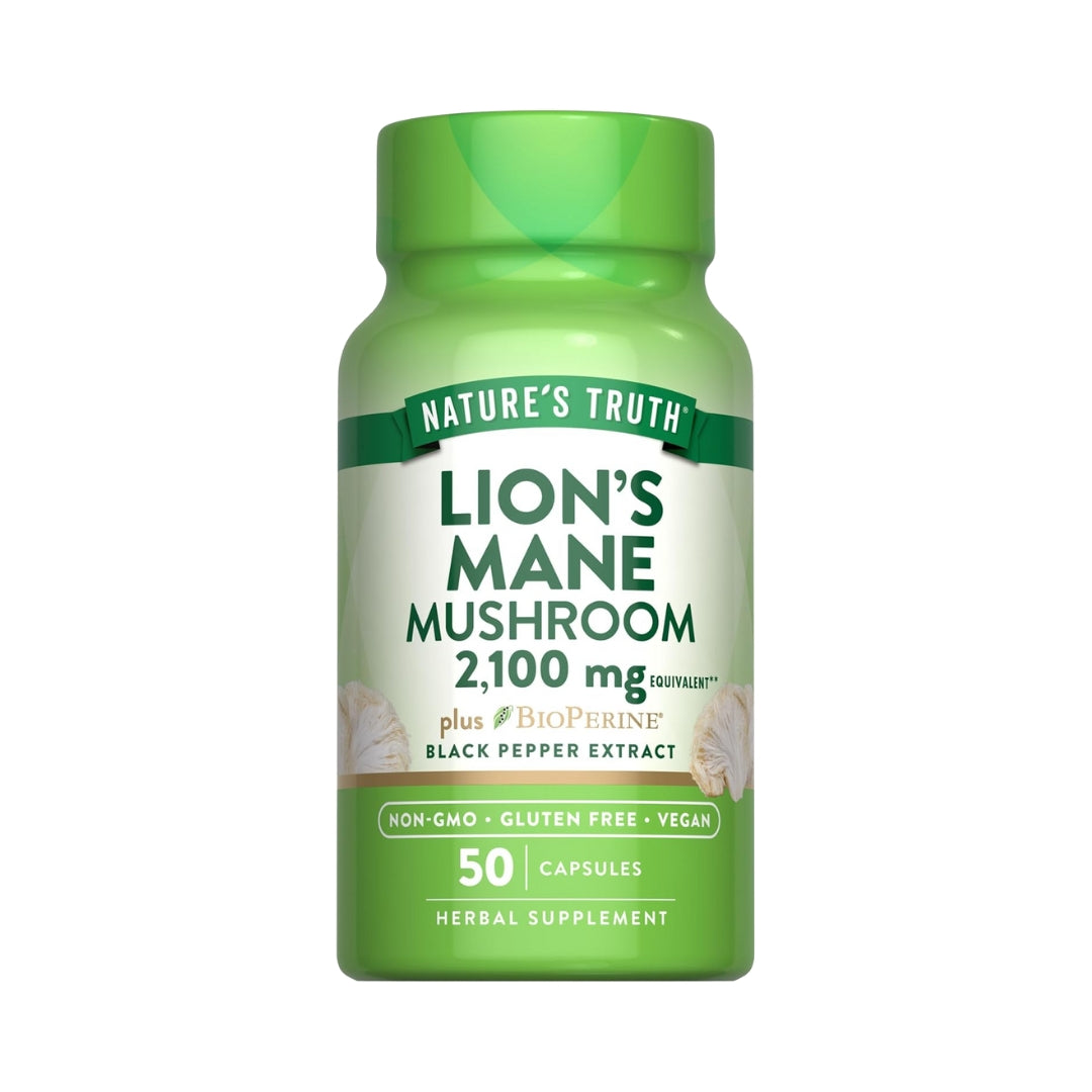Melena De Leon 2100 Mg 50 Capsulas Natures Truth