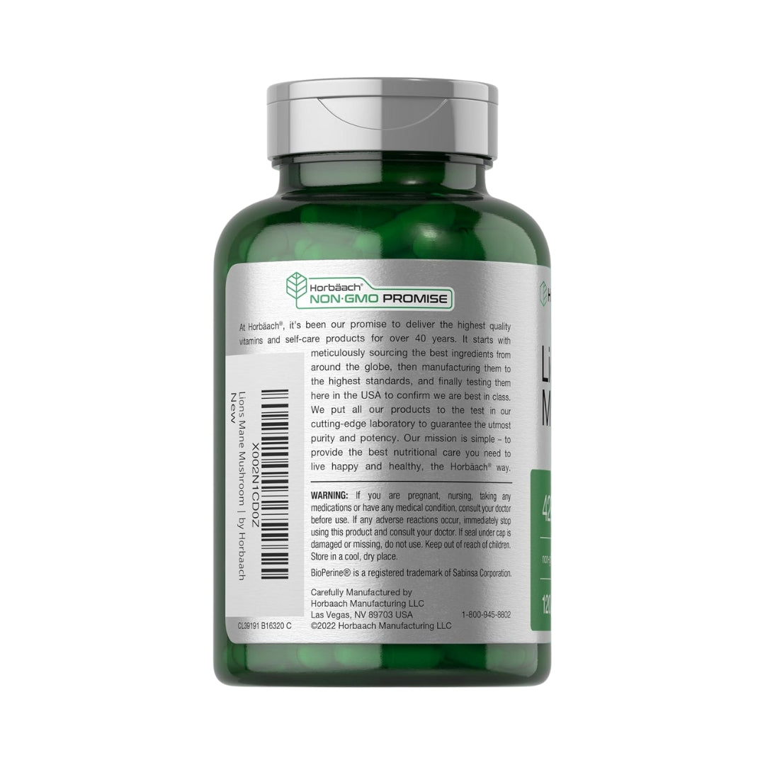 Melena de Leon 4200 Mg 120 Capsulas Horbaach