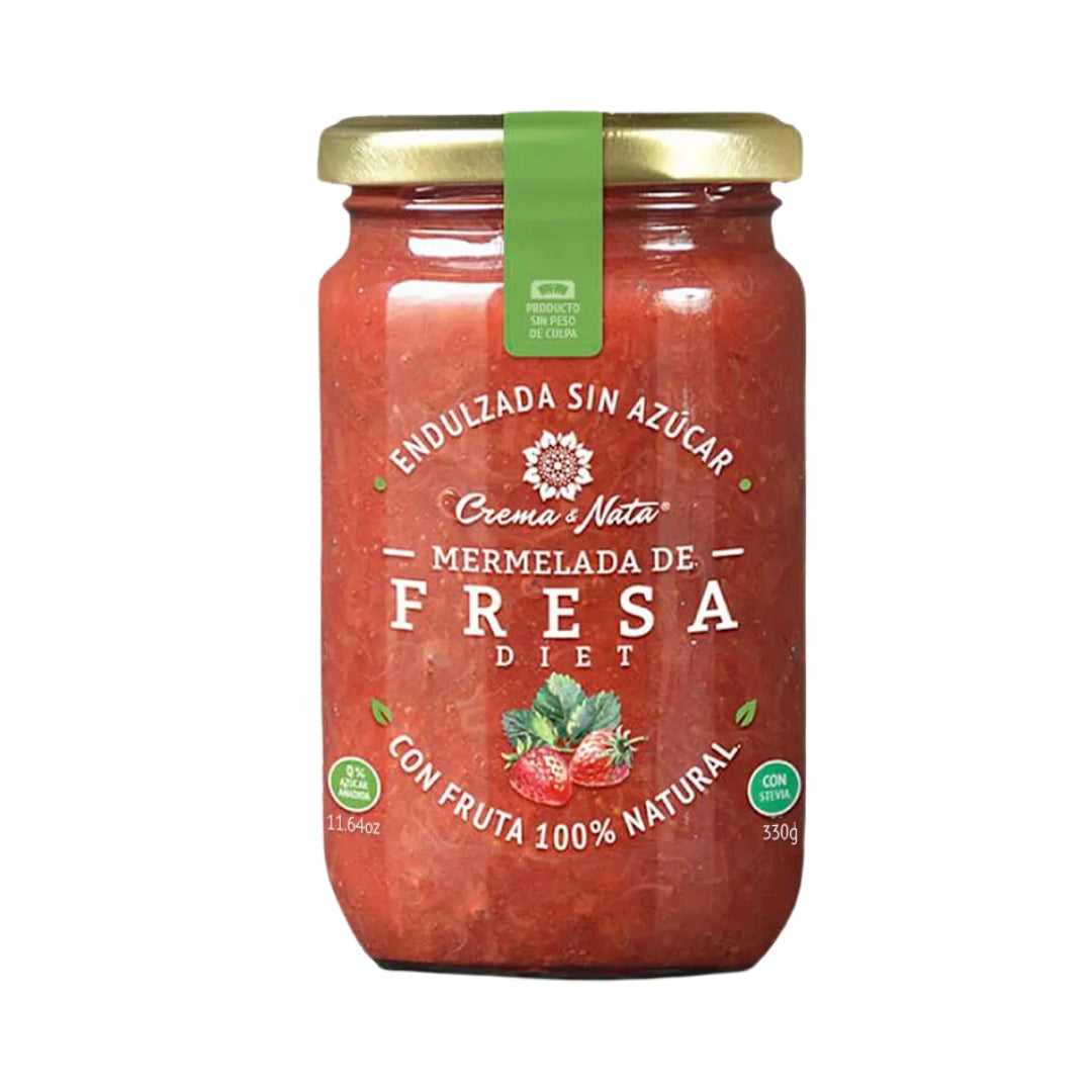Mermelada De Fresa 330 Gr Crema Y Nata