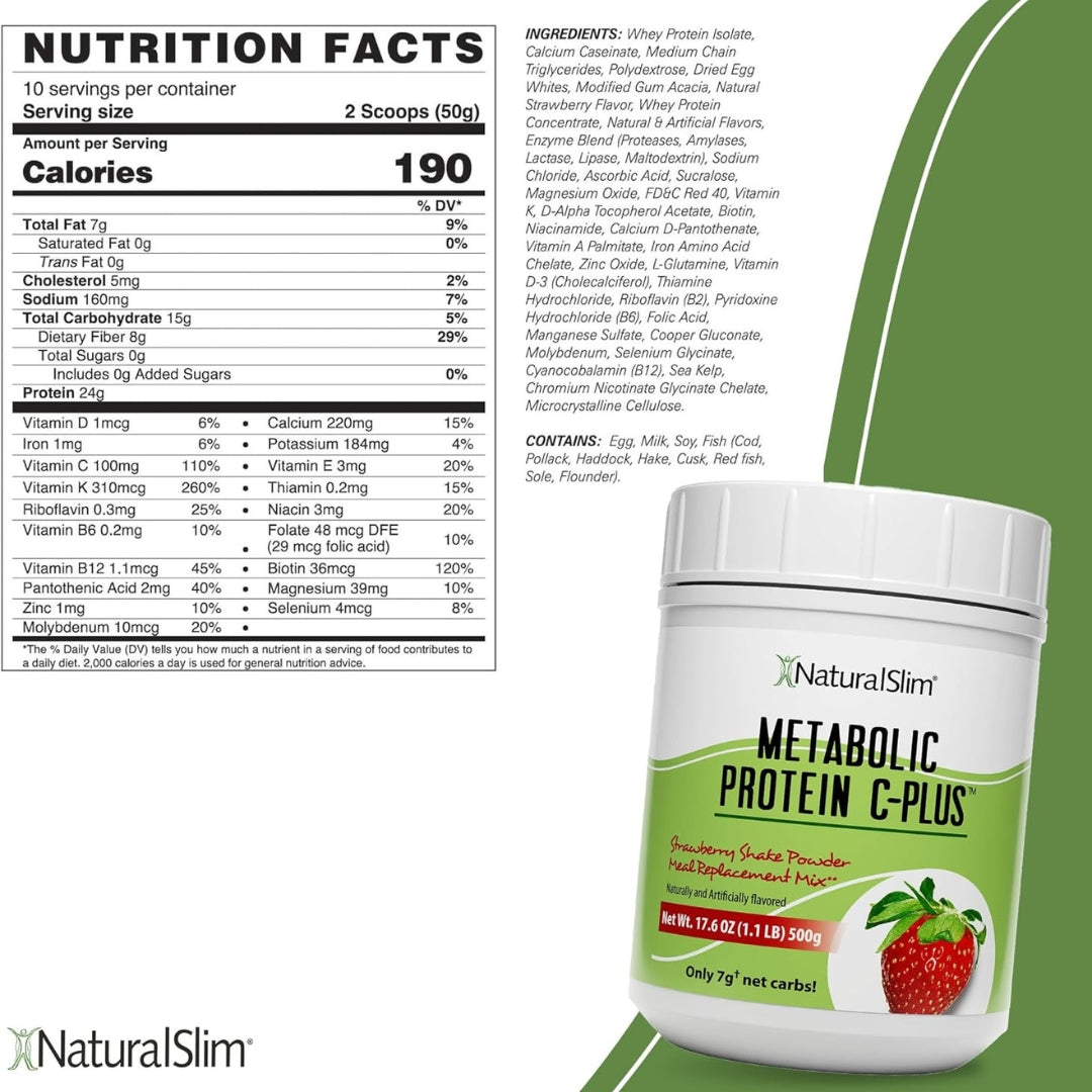 Metabolic Protein C Plus 500 Gr Natural Slim