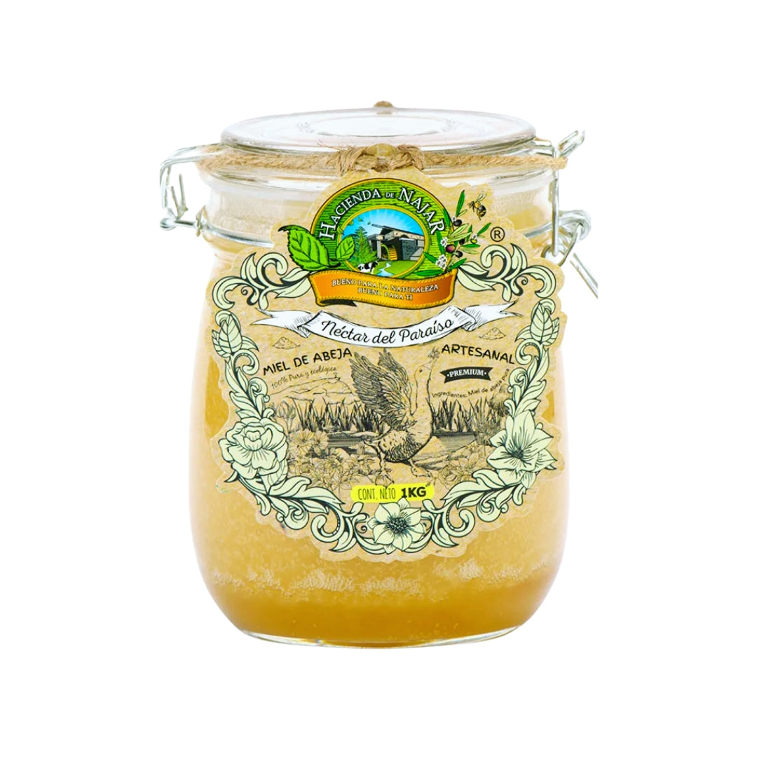 Miel De Abeja Cruda 1Kg Hacienda De Najar