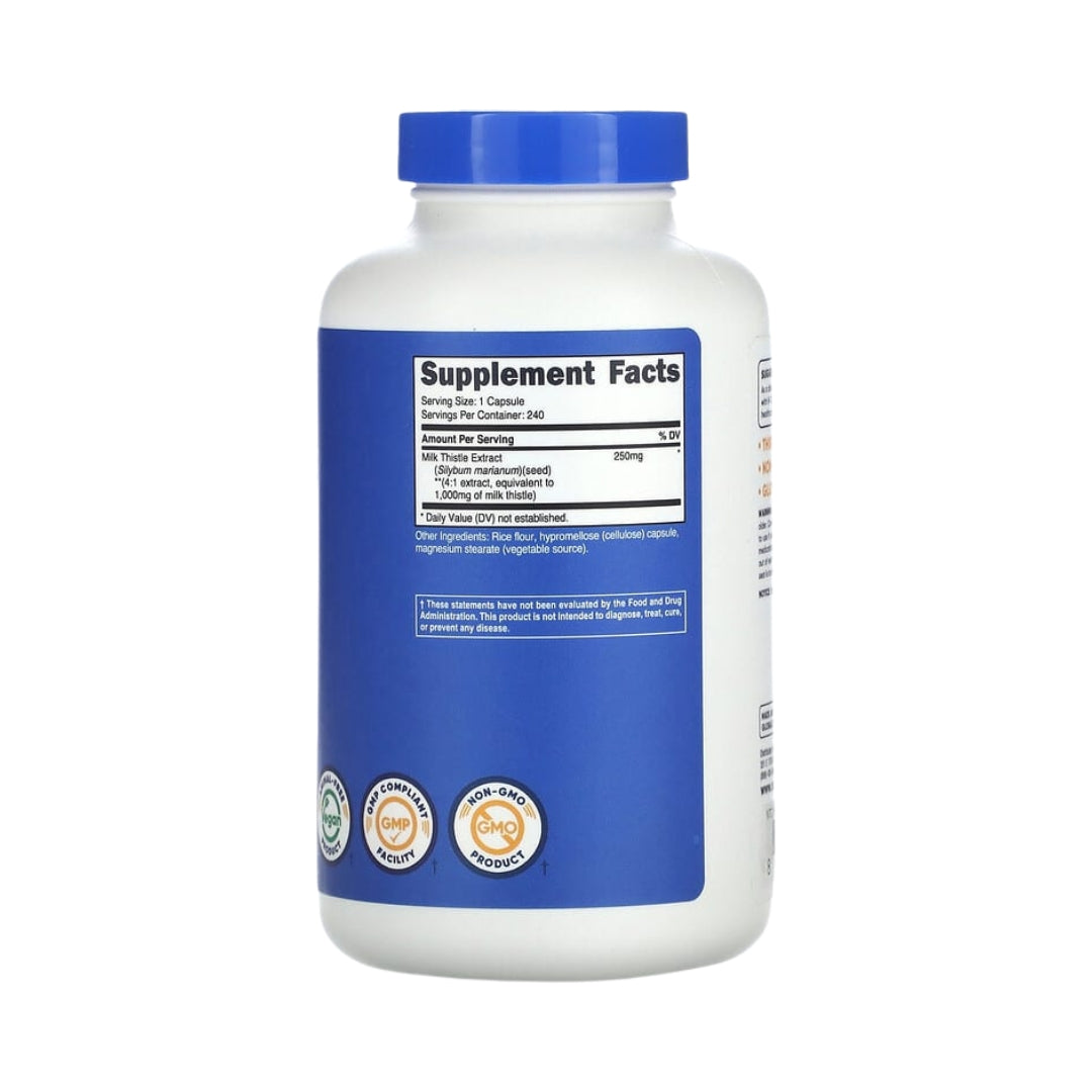 Milk Thistle 1000 Mg 240 Capsulas Nutricost