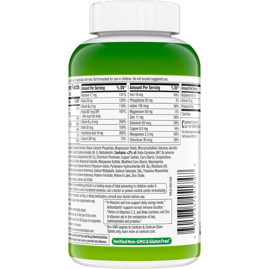 Multivitaminico Adulto 200 Tabletas Centrum