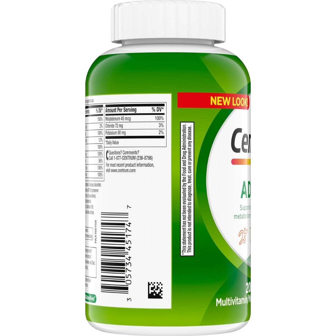 Multivitaminico Adulto 200 Tabletas Centrum