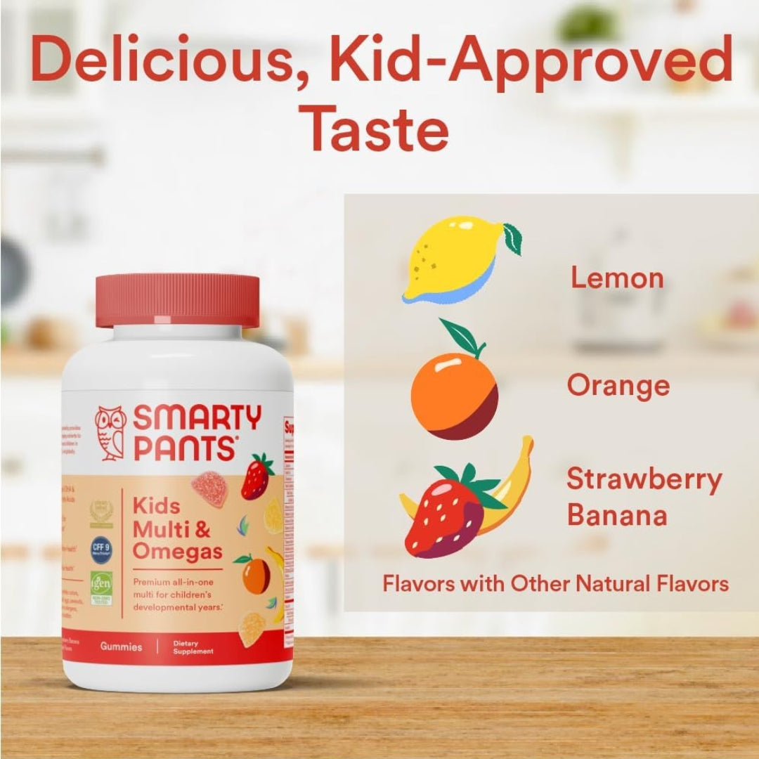 Multivitaminico y Omega Kids 120 Gomitas Smarty Pants