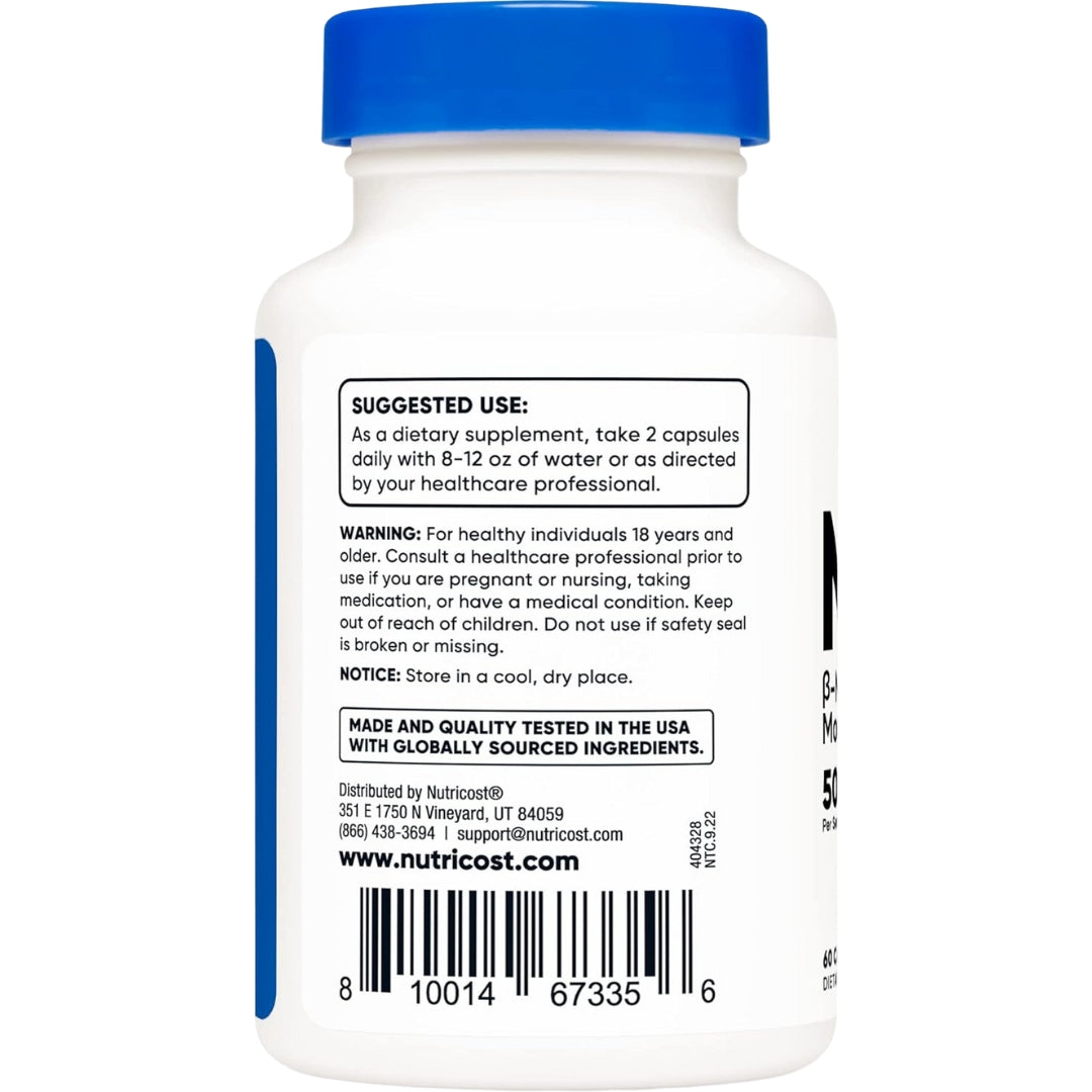 Nmn Nicotinamida Mononucleotida 500 Mg 60 Capsulas Nutricost