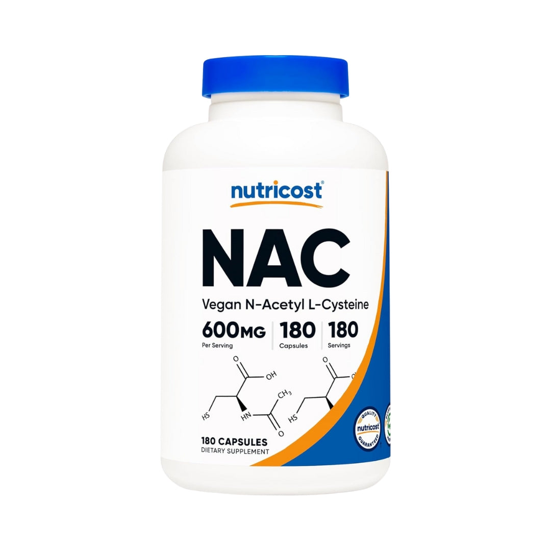 Nac 600 Mg 180 Capsulas Nutricost