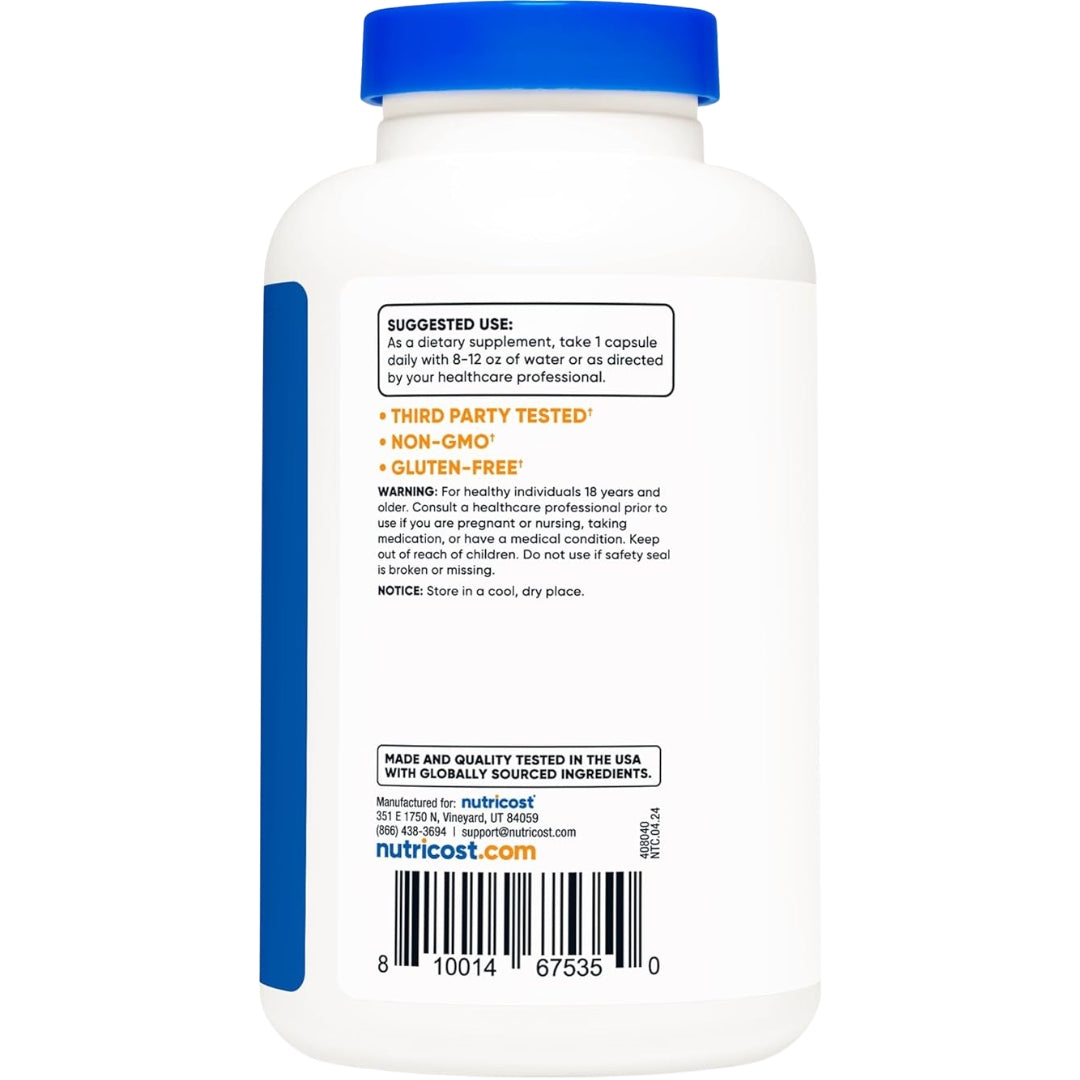 Nac 600 Mg 180 Capsulas Nutricost