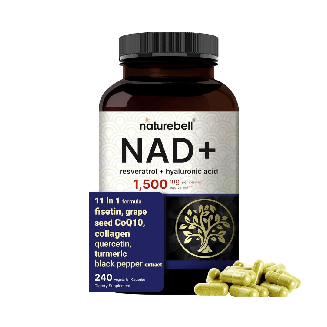 Nad Con Resveratrol Mas Acido Hialurónico 1500 Mg 240 Capsulas Naturebell