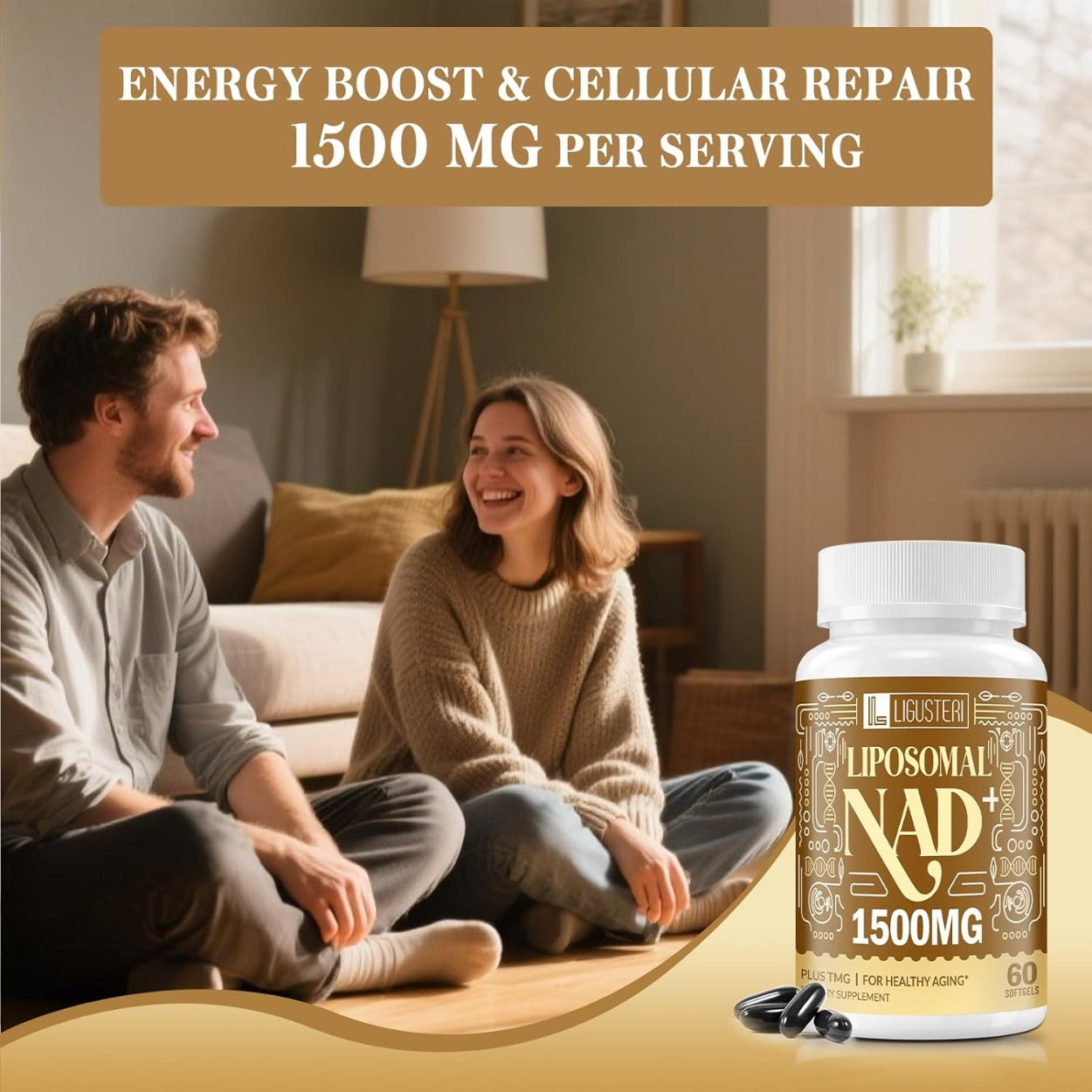 Nad Liposomal 1500 Mg 60 Softgels Ligusteri