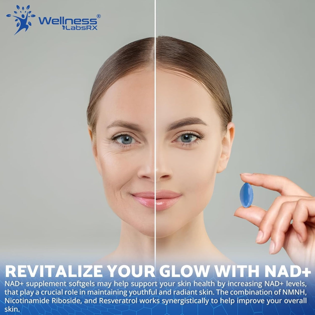 Nad Nicotinamida Riboside Resveratrol Liposomal 2500 Mg 90 Sofgels Wellness