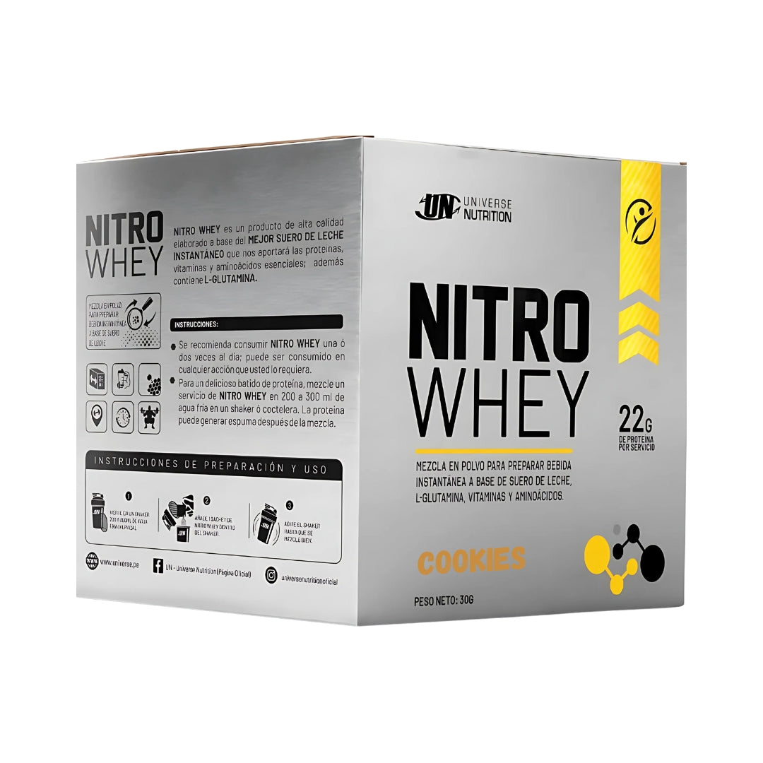 Nitro Whey Caja (10 Sachets) 22 Gr Universe Nutrition