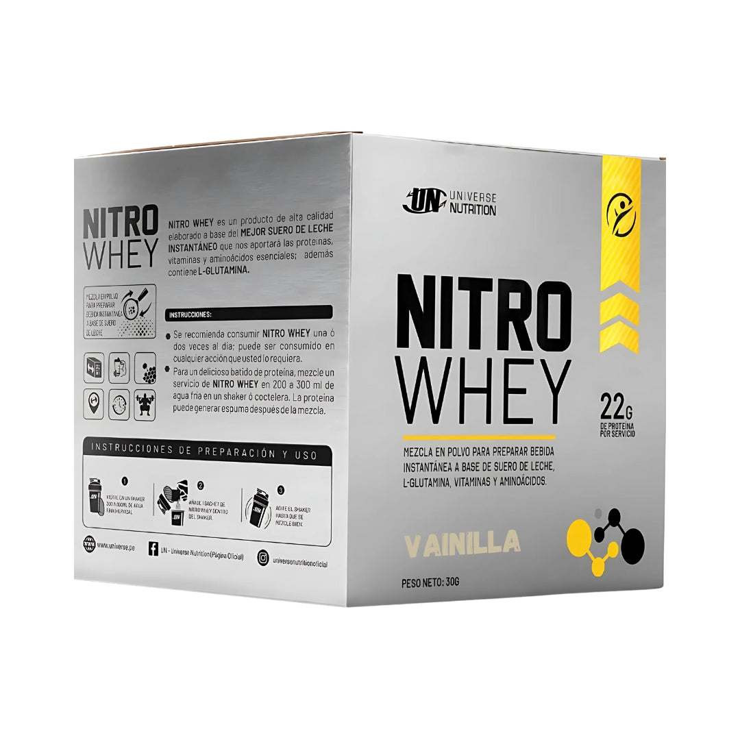 Nitro Whey Caja (10 Sachets) 22 Gr Universe Nutrition